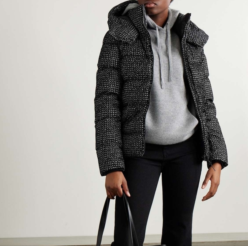MACKAGE MADALYN-FLP Flocked medium down jacket